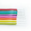 Sister Su Su’s DIY hand-knitted ambiguous candy-colored rainbow soft handle crochet hook ordinary crochet tool pre-made