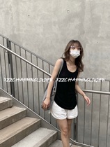 Xzz charmingl air-conditioned room just needs closed eye to sunscreen bottom vest sunscreen t-shirt female summer hooded sweatshirt