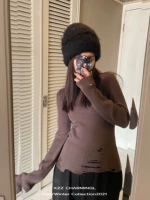 Каштановый коричневый 100 шерстяной подвал