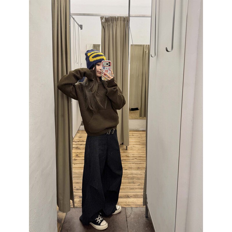 Xzz Charmingl Relaxed Denim Striped Cargo Pants Xzz Charmingl Relaxed Denim Striped Cargo Pants