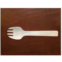 Disposable wooden knife wooden fork wooden spoon Western tableware dessert spoon ice cream spoon disposable wooden spoon