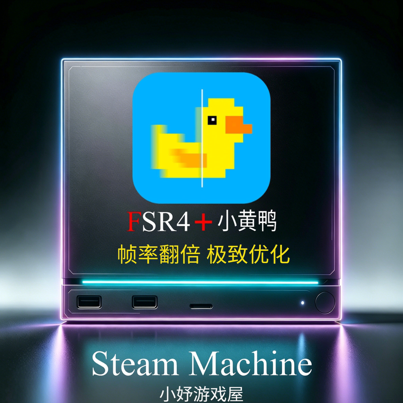 Steammachine Installs Little Yellow Duck + Fsr4 to Optimize Performance, Improve Image Quality, Increase Frames Per Second, and Allow You to Play 3A Games Smoothly