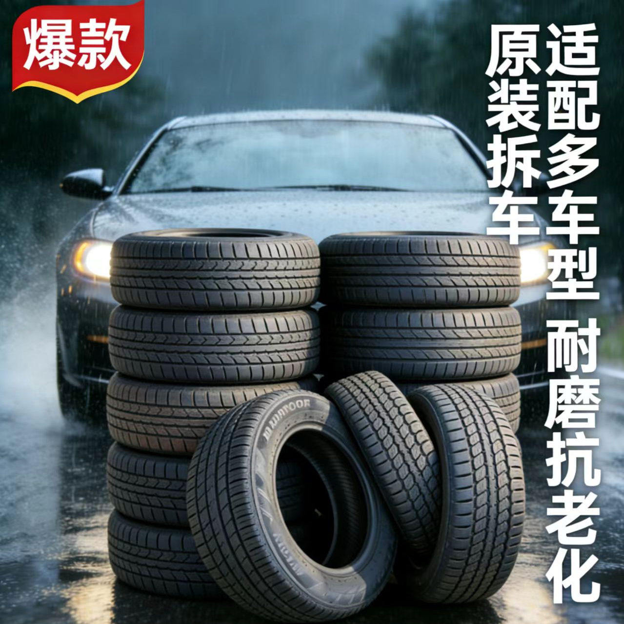 Шина для разборки автомобиля 165 185 195 205 215 55/60/70/ 65R13 14 15 16 17 Изображение 1