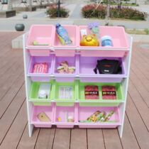 Low price processing childrens toy storage rack large finishing rack kindergarten toy storage rack with storage box