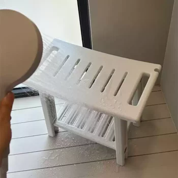 Bathroom stool for elderly and pregnant women taking showers for second floor storage toiletries for household shoe changing stool bathroom stool