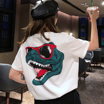 cec Super fire short sleeve t-shirt women early spring and summer new Korean version of tide students bf wild ins half sleeve pop clothes