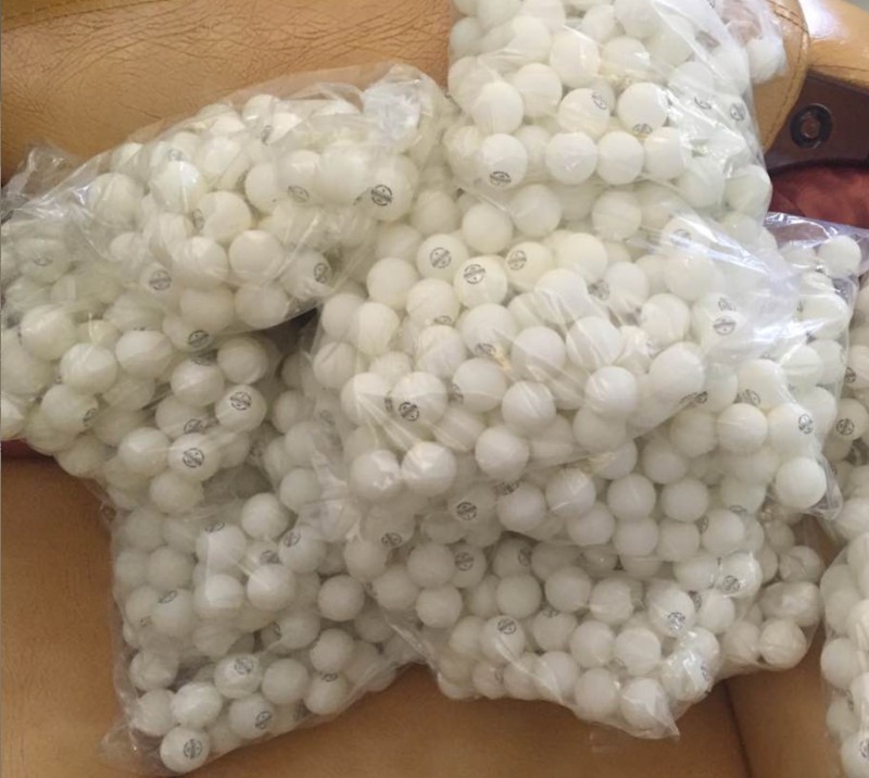 2016 new products ITTF certified new material with slit plastic ball plastic king One star plastic ball