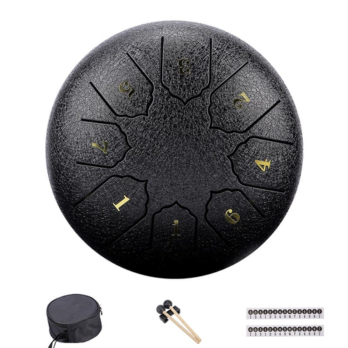 6-дюймовый эфирный барабан с 6-тональным эфирным барабаном-барабаном подлинной детской перкуссионной приборной инструмент стальной языковой барабан забыл беззаботный барабан лотосовый барабан