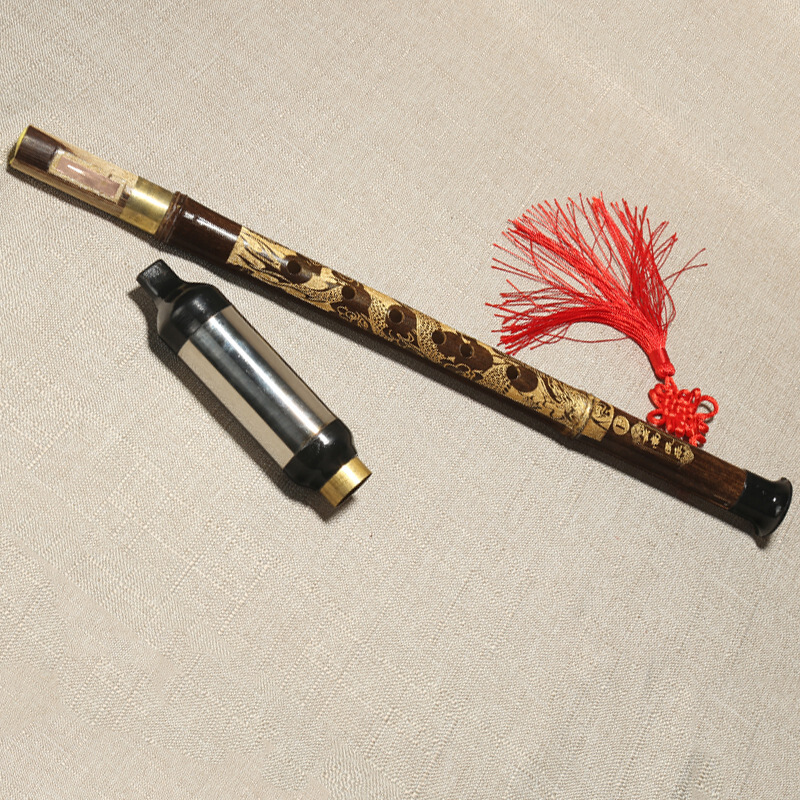 (Musical Instrument Flagship Store) (Le Instrumental Factory) Bau Vertical Blow Natural Purple Bamboo (With Box) Beginner's Gtune