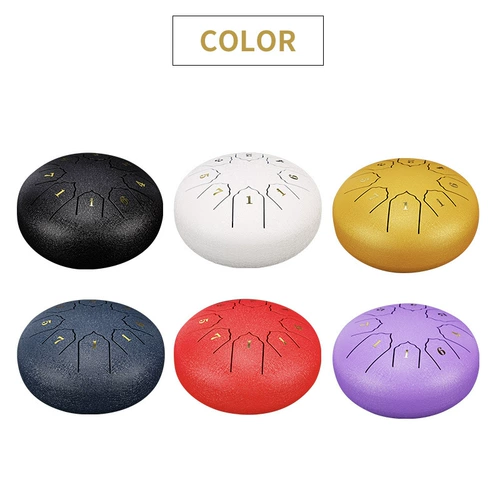 6-дюймовый эфирный барабан с 6-тональным эфирным барабаном-барабаном подлинной детской перкуссионной приборной инструмент стальной языковой барабан забыл беззаботный барабан лотосовый барабан