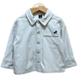 Осенняя демисезонная мультяшная хлопковая рубашка подходит для мужчин и женщин, детская одежда, с вышивкой, увеличенная толщина