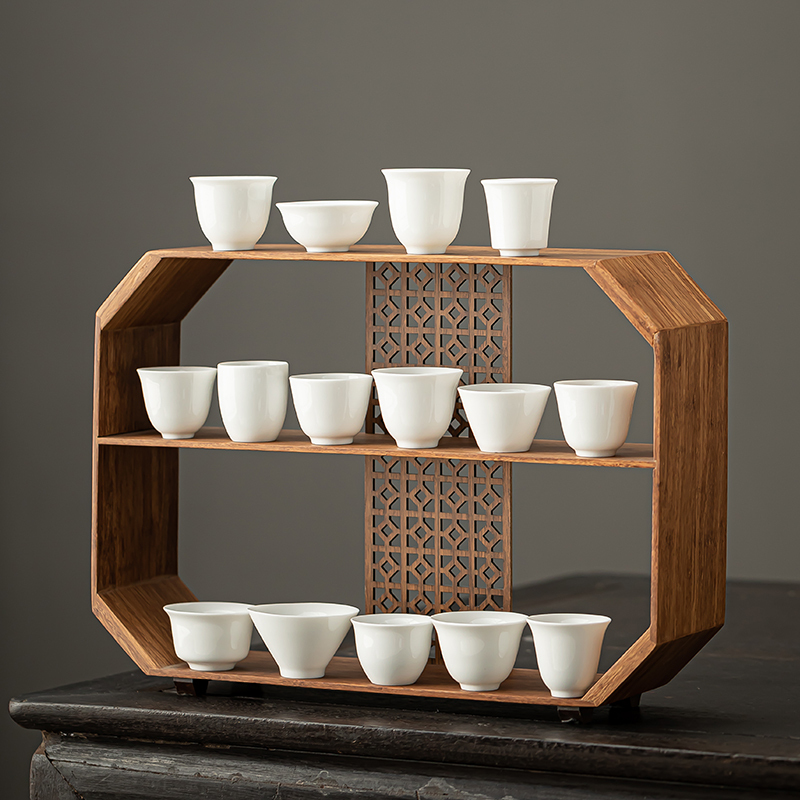Dehua White Porcelain Tea Cups, Set of 6, Small Tasting Cups, Kung Fu Tea Set, High-End Master Cups, Guest Cups, for Home Use Dehua White Porcelain Tea Cups, Set of 6, Small Tasting Cups, Kung Fu Tea Set, High-End Master Cups, Guest Cups, for Home Use