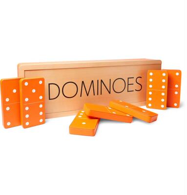 William & Son Leather и Maple Wood Carpet Dominos Set Set