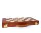 Ghurka Chess Set No 243 | Chestnut Leather Chess Leather Set