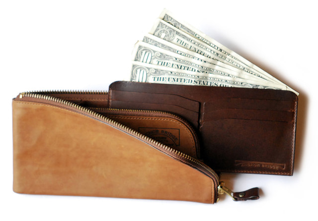Anchor Bridge Long Zip Wallet Long Wide Wallet