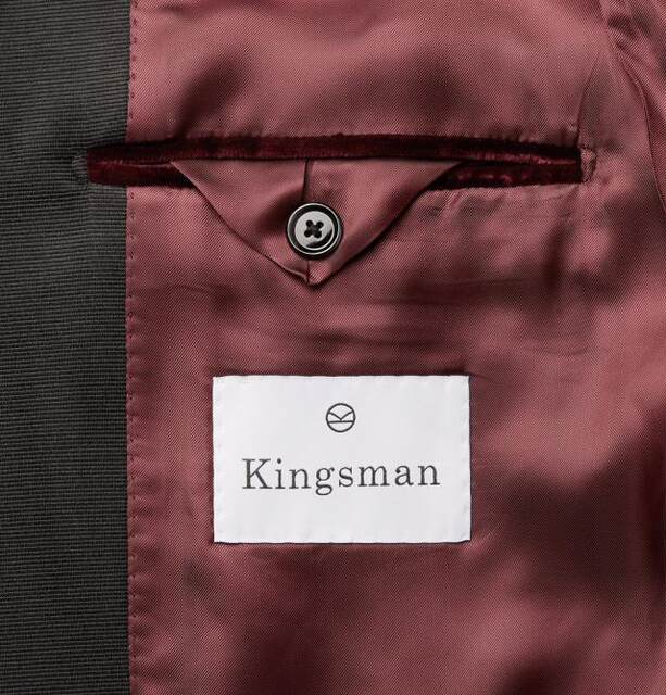 Kingsman Burgundy Slim Fit Collarless Velvet Tailcoat Suit Discount