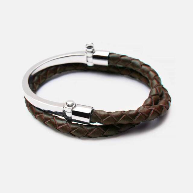 Miansai Rovos Half-Cuff Leather Bracelet African Pride Leather Bracelet