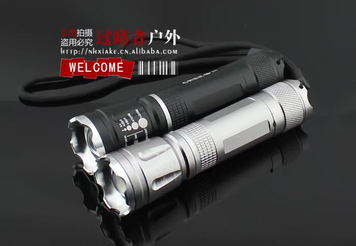 Zoom đèn pin Đèn chiếu sáng ngoài trời Q5LED đèn 18650 sạc cắm trại đi bộ đi xe đạp đèn đèn pin đội đầu chiếu xa 500m