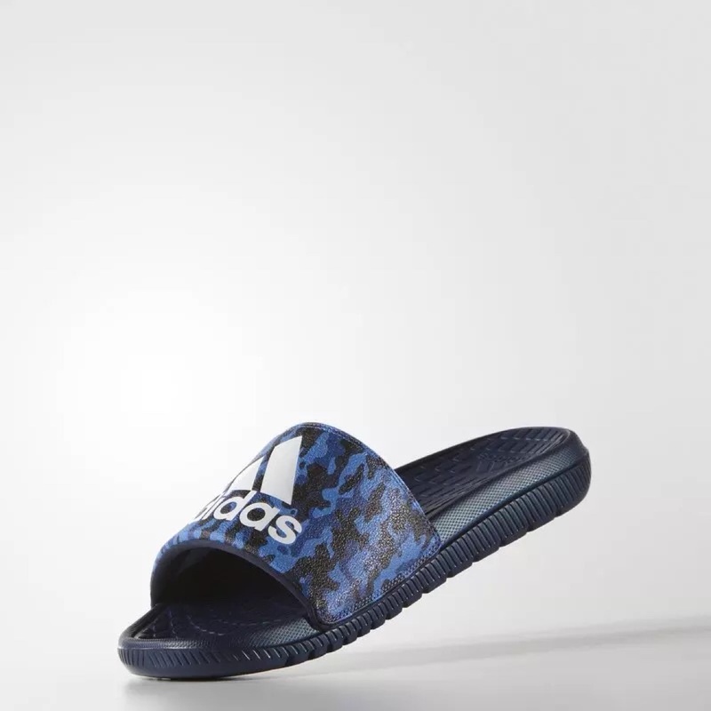 Authentic Adidas Sandals for Summer, Unisex Camouflage Logo Casual Lightweight Beach Slippers Aq2575