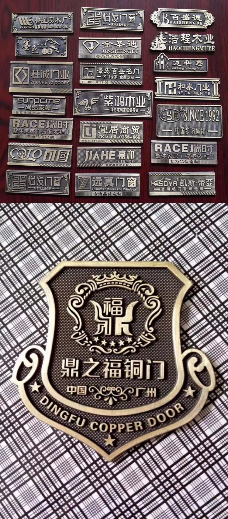 Bảng kim loại Nhãn dán tùy chỉnh Nhãn dán nhãn tùy chỉnh logo 镂空 字 牌 Dấu hiệu đồng và niken - Thiết bị đóng gói / Dấu hiệu & Thiết bị thẻ tên gắn balo cho bé