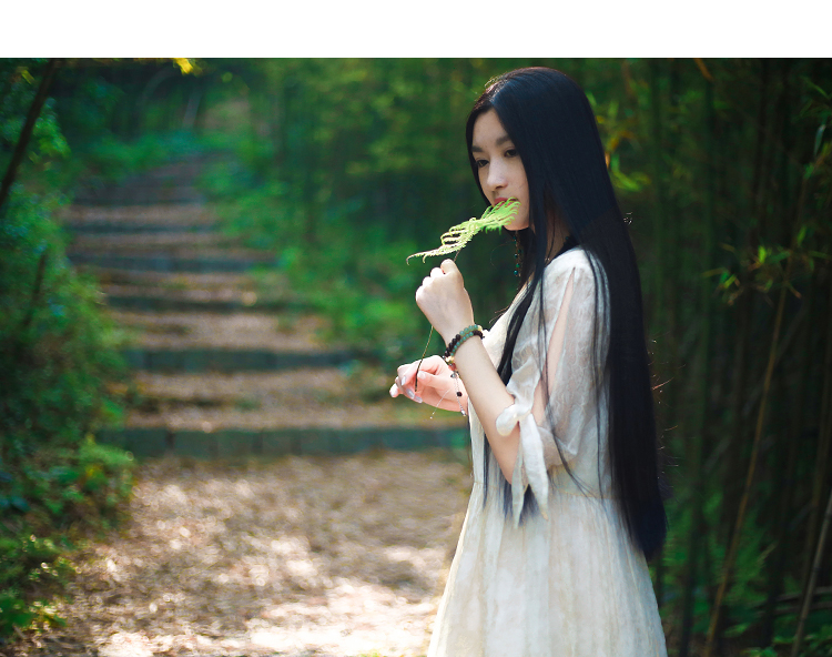 Sản xuất hoa / Suyi 2019 thiết kế ban đầu nữ thêu hoa tươi đầm thêu ruy băng voan - Váy eo cao đầm đắp chéo cột eo