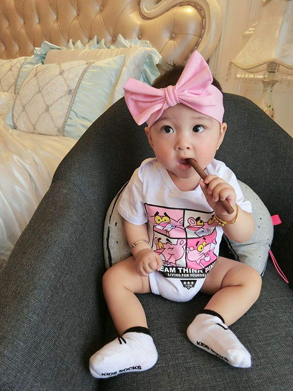 Cha mẹ và con mặc mùa hè 2018 làn sóng mới bé sơ sinh 0-6 tháng mẹ và con gái gia đình ba gia đình nhà quần áo cá tính cho mẹ và bé
