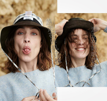 British Barbour X AlexACHUNG co - named male and female fishermans hat shade