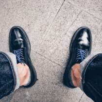 (Domestic stock)Alden bald horse hip leather 990 9901 No 8 color black low-top round scalp shoes