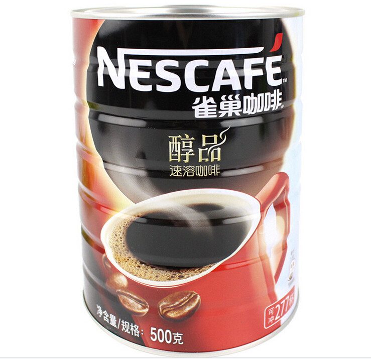 Nestle coffee canned mellow 500g No sugar clear café instant pure coffee supermarket version without mate without cane sugar