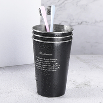 500ml stainless steel wash cup household brush Cup simple couple mouth Cup mouthwash creative toothbrush cup tooth cylinder