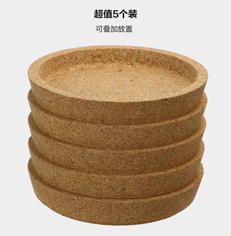 5 Túi Cork Coaster Trà Mat Cách Nhiệt Pad Ba Chiều Châu Âu Anti-skid Cup Hỗ Trợ Sáng Tạo Nước Coaster khay Trà