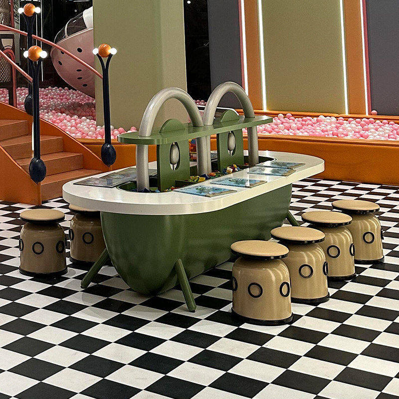 Kindergarten Early Education Center Children's Table and Chair Set, Reading Table, Craft Table, Play Area, Shopping Mall Leisure Creative Games Kindergarten Early Education Center Children's Table and Chair Set, Reading Table, Craft Table, Play Area, Shopping Mall Leisure Creative Games