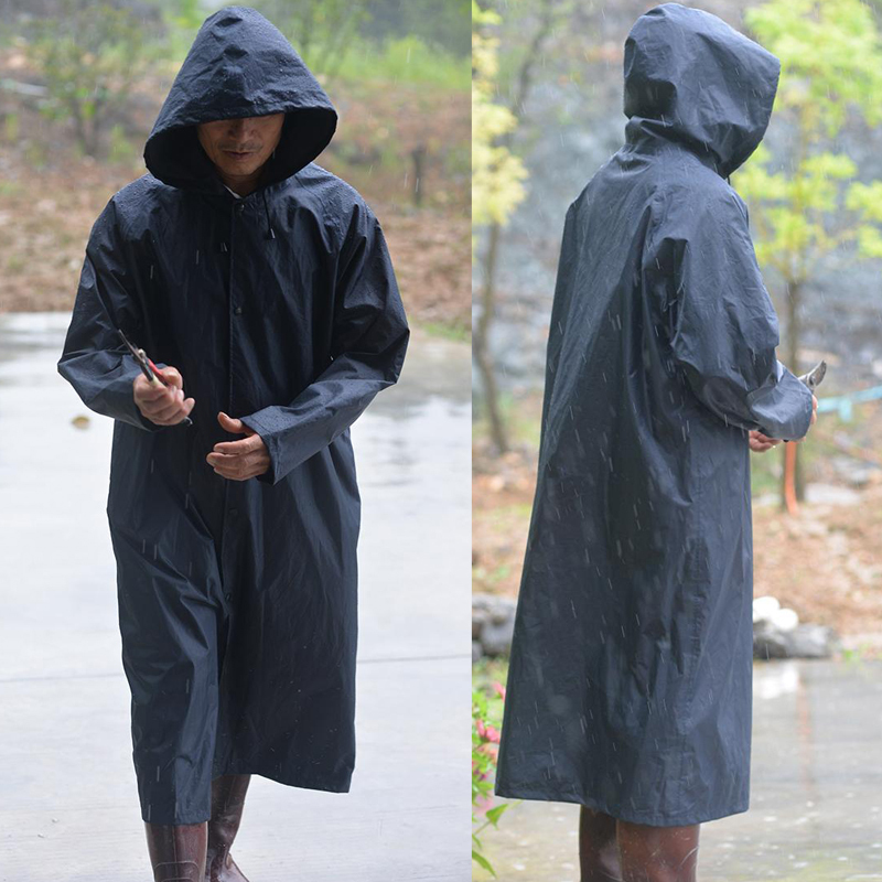 Outdoor Raincoat Sanitation Work Clothes Long Full-Body Rain Poncho Heavy Rain Protection Adult Outerwear Unisex One-Piece Hiking Raincoat