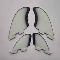 Conventional bottom plate-making bicoloured and large tail rudder surfboard tail rudder