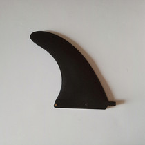 Black 8-inch central tail rudder surfboard fin plastic model