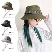 Sunshade ethnic spring and summer hat for mountain climbing Feng Shui big head fisherman hat sun protection outdoor old fishing