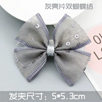 Блестки для ногтей, заколка для волос с бантиком