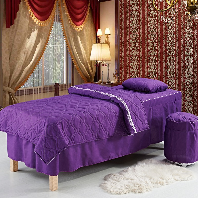 Beauty salon nguồn cung cấp trải giường quilt cover bốn bộ đầu vuông hình thang đầu tròn bìa nhà máy trực tiếp đặc biệt cung cấp