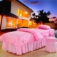 Ưu đãi đặc biệt làm đẹp cơ thể trải giường bốn bộ bàn massage cơ thể khăn trải giường đặt nhà máy trực tiếp cung cấp đặc biệt khăn trắng trải giường spa