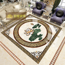 Chinese style living room parquet floor tiles lotus pattern entrance into the family Xuanguan-type art brick restaurant imitation water knife parquet tiles