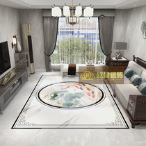 New Chinese Qingsong Welcome Guest Parquet Tiles Living Room Entrance elevator Villa Entrance Hall Styling Jigsaw Puzzle floor tiles