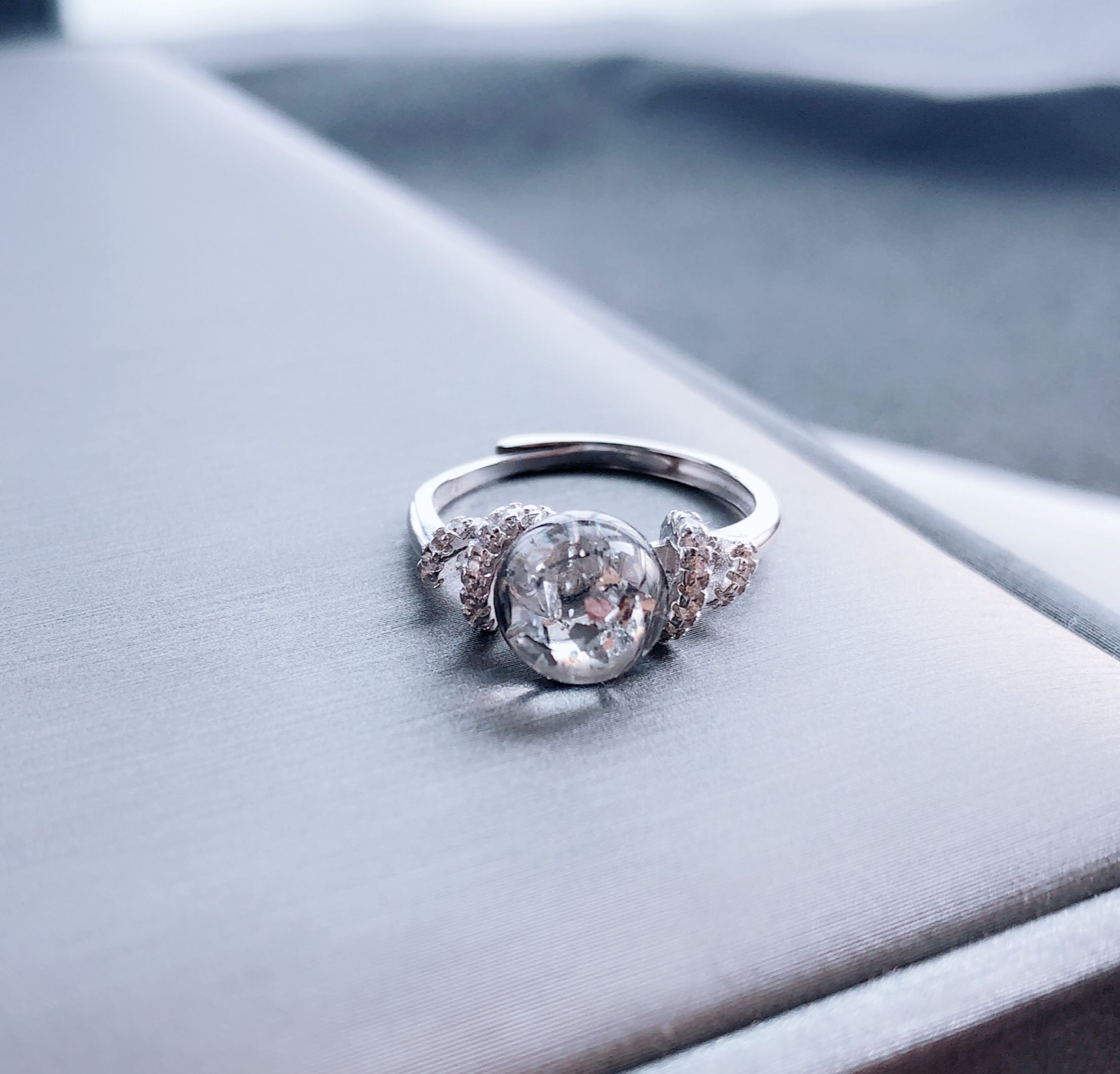 Luban số 7 vòng tóc thai nhi S925 sterling bạc sáng tạo tự làm cho trẻ sơ sinh tóc lưu niệm mặt dây chuyền - Nhẫn nhẫn vàng 24k