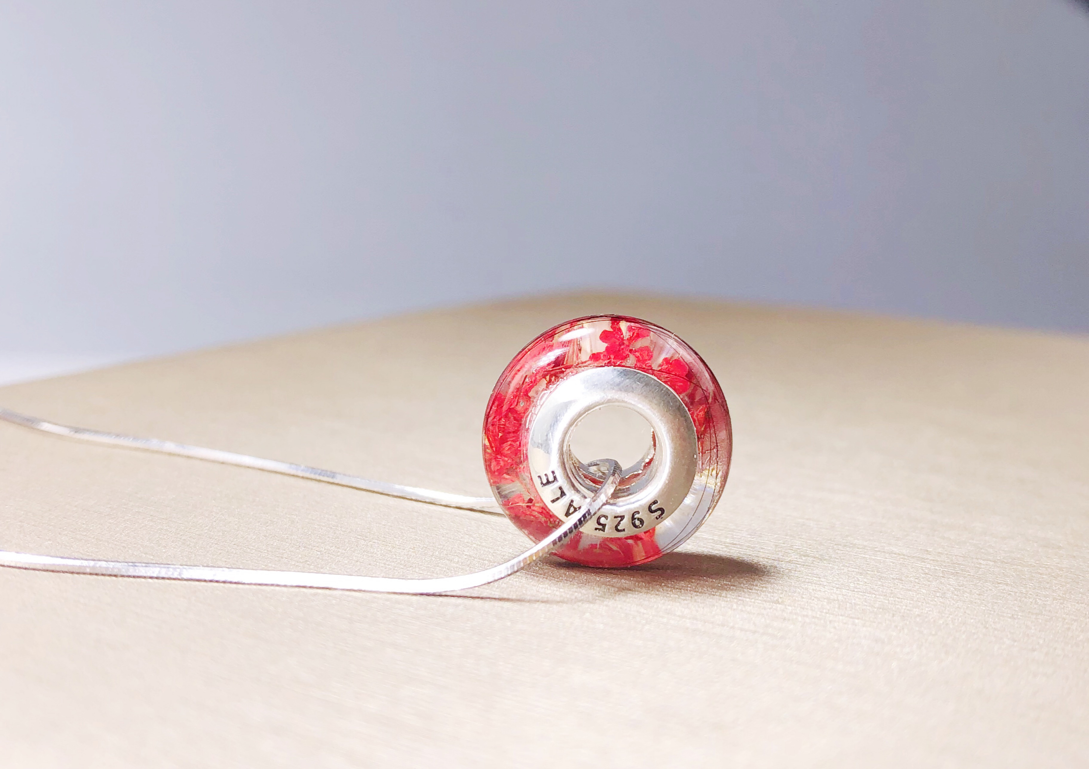 Trẻ sơ sinh tóc bé lưu niệm cán lỗ lớn lỗ bào thai hạt 925 sterling bạc vòng tay vòng cổ DIY tự chế - Vòng đeo tay Cuff vòng đá thạch anh