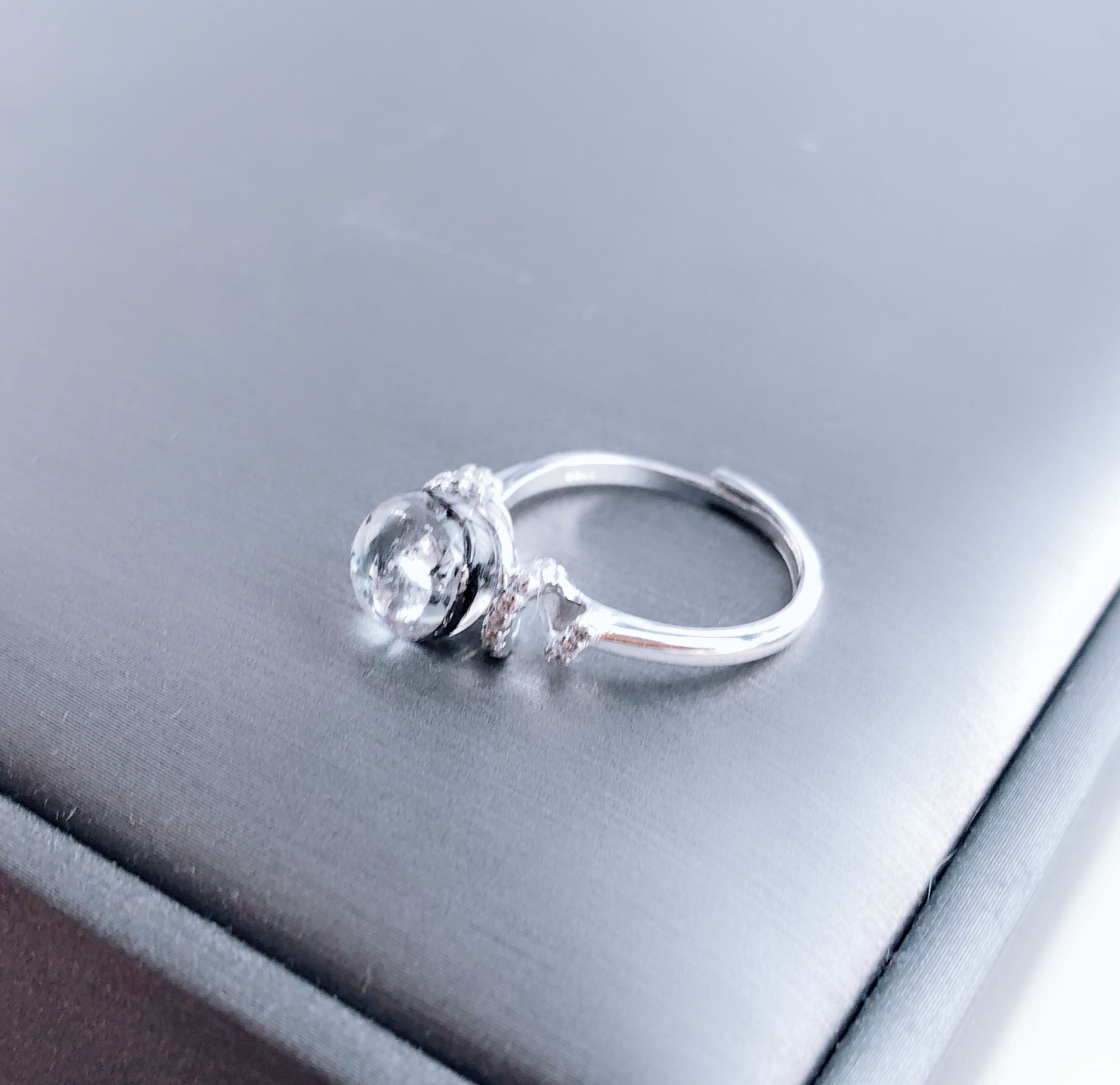 Luban số 7 vòng tóc thai nhi S925 sterling bạc sáng tạo tự làm cho trẻ sơ sinh tóc lưu niệm mặt dây chuyền - Nhẫn nhẫn vàng 24k