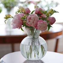 ins wind round large number vases glass transparent pendulum pieces light extravagant upscale livingroom flower arrangement water raising flowers advanced senses