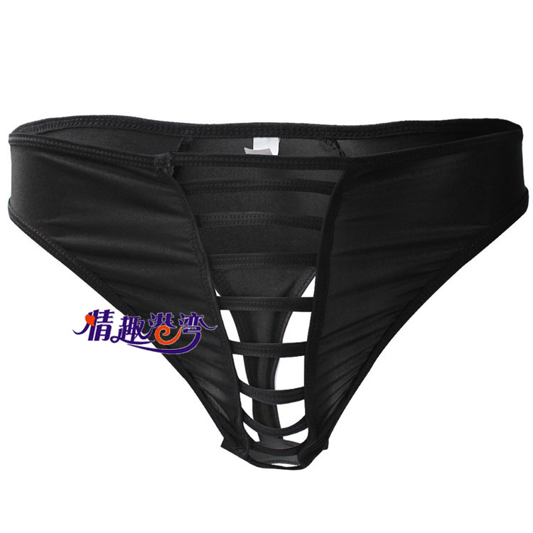 Men's sexy underwear T-pants Men's prison bird pants Grid thong C402