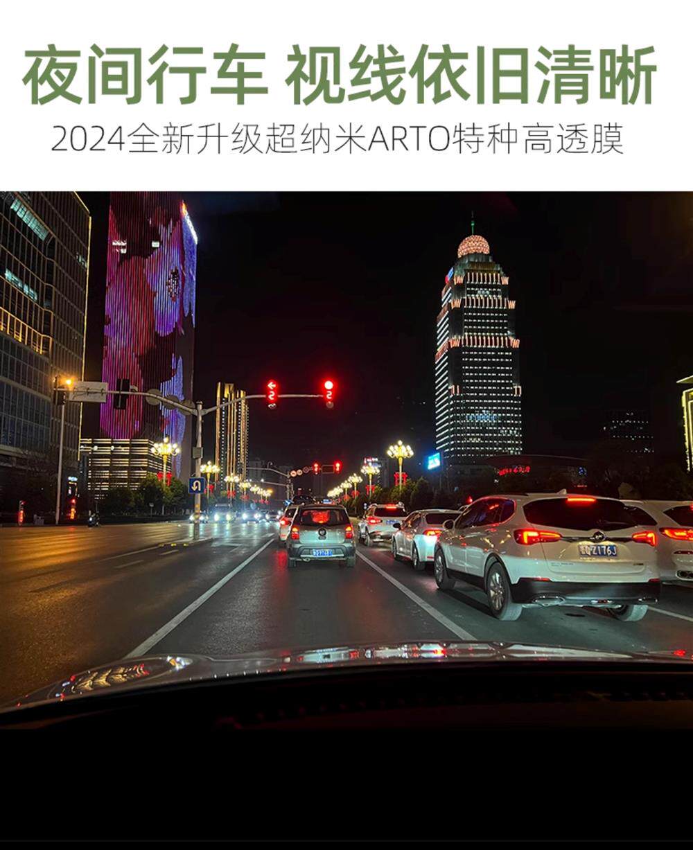 Car Front Windshield Sun Protection and Heat Insulation Special Full Car Heat Insulation Film Purple Front Windshield Glass Solar Film