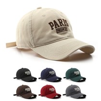 French baseball cap for women deep top wide brim big head peaked cap small sun protection hat sun hat