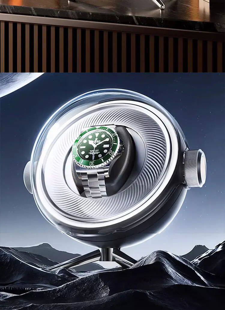 Покачивая таблицы lunar landing series watch winders watch case box holder ope