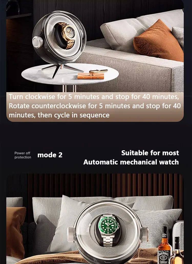 Покачивая таблицы lunar landing series watch winders watch case box holder ope